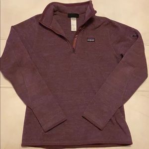 Patagonia purple quarter zip size M
